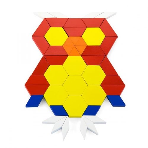 Деревянный конструктор Viga Toys Цветная мозаика 250 элементов 50065