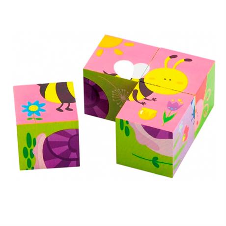 Пазл-кубики Viga Toys Насекомые 50160