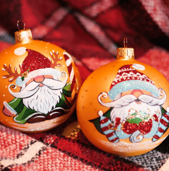 Елочная игрушка набор 2 шт Santa Shop Гномы - Волшебники Золотой 8,5 см 4820001112191