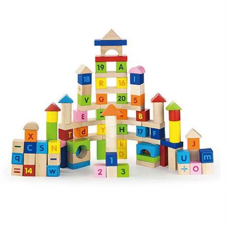 Набор кубиков Viga Toys Алфавит и числа 50288 100 шт