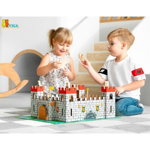 Детская игра из дерева Viga Toys Игрушечный замок 50310