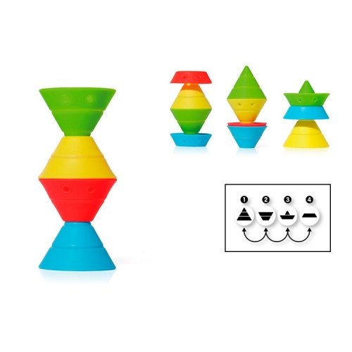 Игровой развивающий набор Moluk, HIX, цвета: красный, голубой, желтый, зеленый