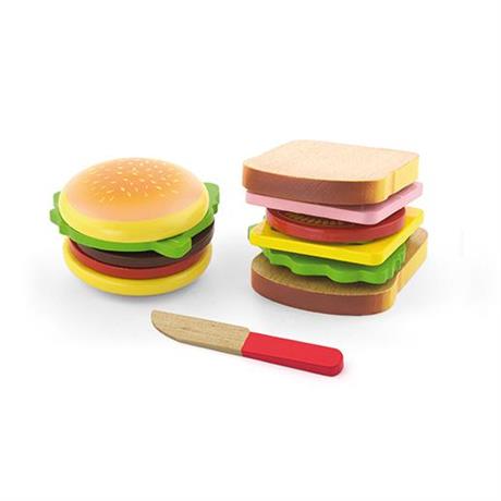 Игровой набор Viga Toys Гамбургер и сэндвич 50810