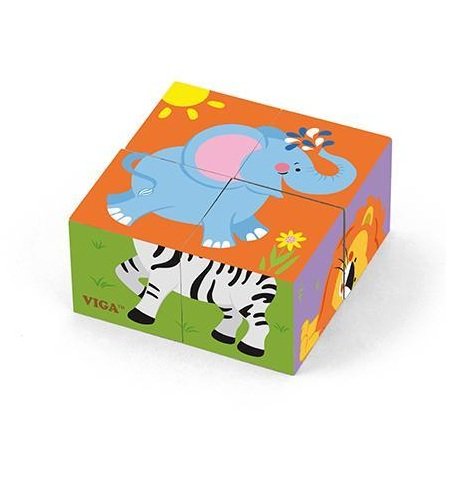 Пазл-кубики Viga Toys Сафари 50836