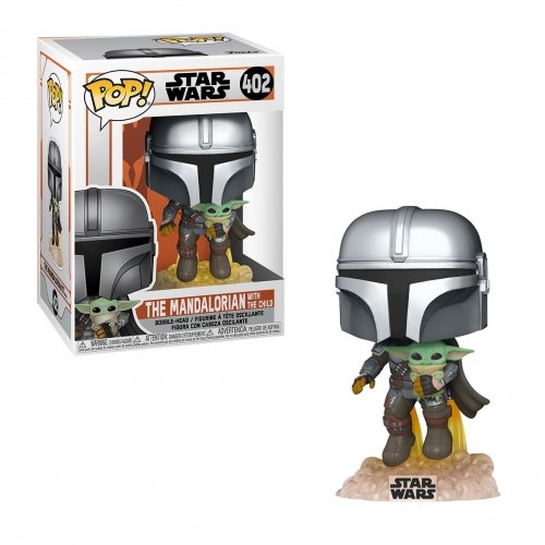 Игровая фигурка Funko POP! Mandalorian Мандалорец, летящий с малышом 50959