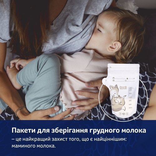 Пакеты для хранения грудного молока Lovi Buddy bear 25 шт 12/208