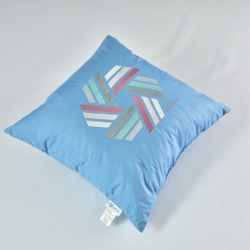 Декоративная подушка Ideia Rain Simplicity с вышивкой 50х50 см Голубой 8-32196