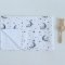 Непромокаемая пеленка для детей ELA Textile&Toys Слоники Белый/Серый/Синий 100х80 см WRD002E