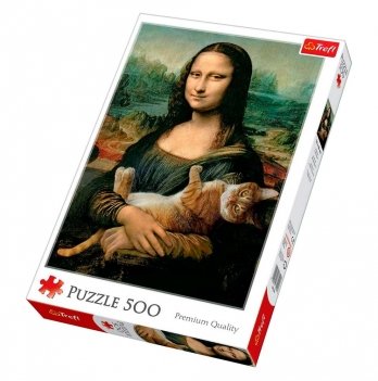 Пазлы Trefl Мона Лиза и котенок 500 шт 37294