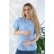 Футболка для беременных и кормящих Юла Мама Goldie Голубой NR-26.111