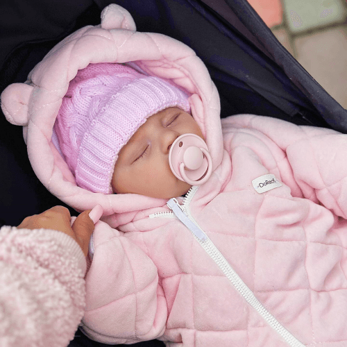 Демисезонный комбинезон для новорожденных ДоРечі Зефир 0 - 9 мес Розовый 2029