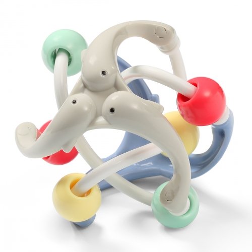 Погремушка развивающая BabyOno Дельфины Голубой 553/01