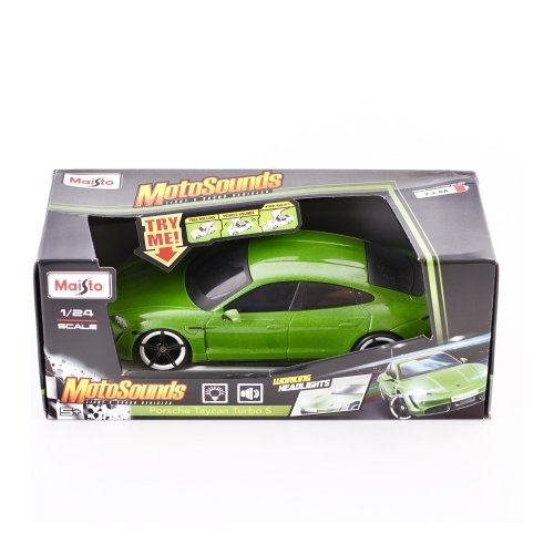 Интерактивная игрушка машинка Maisto Porsche Taycan Turbo S М1:24 Зеленый 81731 green