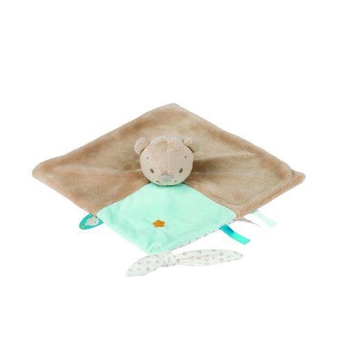 Игрушка комфортер для новорожденных Nattou мишка Базиль 562126