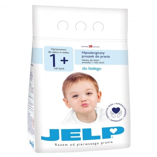 Гипоаллергенный стиральный порошок для детских вещей JELP 1+ для белого 2,24 кг 90013