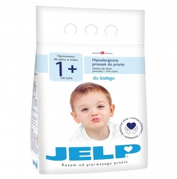 Гипоаллергенный стиральный порошок для детских вещей JELP 1+ для белого 2,24 кг 90013