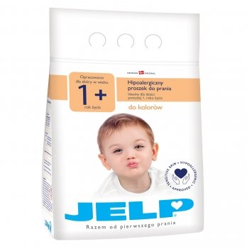 Гипоаллергенный стиральный порошок для детских вещей JELP 1+ для цветного 2,24 кг 90014