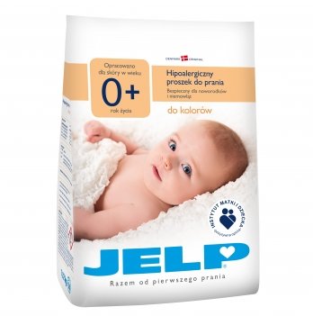 Гипоаллергенный стиральный порошок для детских вещей JELP 0+ для цветного 1,12 кг 40014