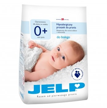 Гипоаллергенный стиральный порошок для детских вещей JELP 0+ для белого 1,12 кг 40015