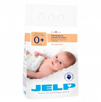 Гипоаллергенный стиральный порошок для детских вещей JELP 0+ для цветного 4 кг 80002