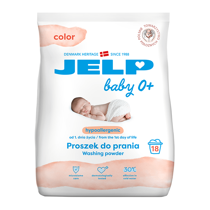 Гипоаллергенный стиральный порошок для детских вещей JELP 0+ для цветного 1,12 кг 40014 Гипоаллергенный стиральный порошок для детских вещей JELP 0+ для цветного 1,12 кг 40014