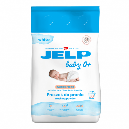 Гипоаллергенный стиральный порошок для детских вещей JELP 0+ для белого 2,24 кг 80012