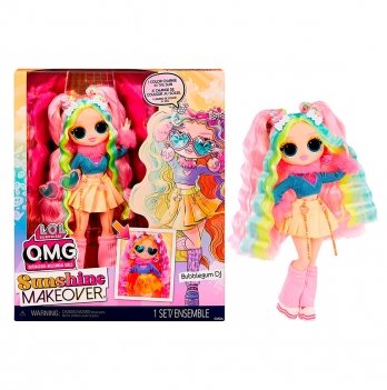 Детская игрушка кукла L.O.L. Surprise! O.M.G. Sunshine Makeover DJ Баблгам 589426