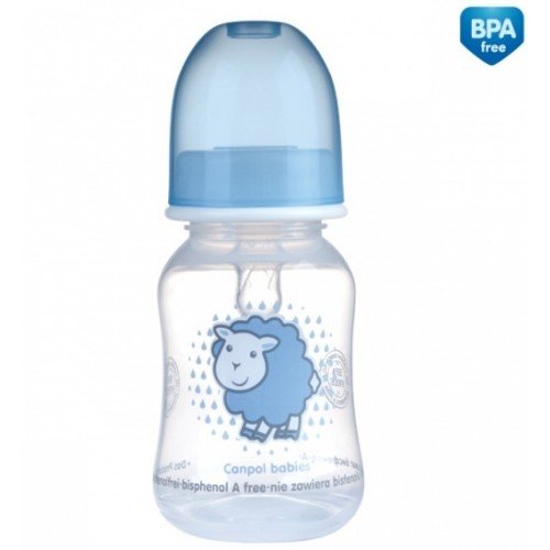 Бутылочка пластиковая Canpol babies PP с рисунком, 120 мл