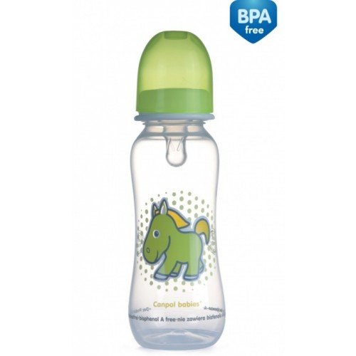 Бутылочка пластиковая Canpol babies PP с рисунком, 250 мл