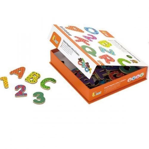 Набор магнитных букв и цифр Viga Toys Буквы и цифры 59429
