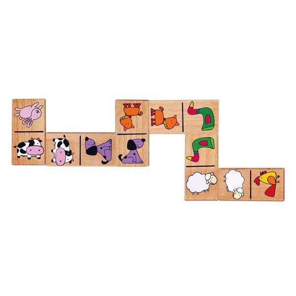 Развивающая игра из дерева Viga Toys Домино Зверята 59622