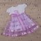 Платье детское с коротким рукавом Бетис Маленькая леди 0-6 мес Лиловый 27072158