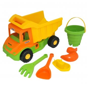 Игровой набор для песочницы Тигрес Mini truck Грузовик с набором для песка 5 шт 39930