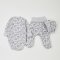 Набор одежды для новорожденных ЛяЛя 0 - 1 мес Футер Серый меланж/Розовый К5ФТ018_6-177