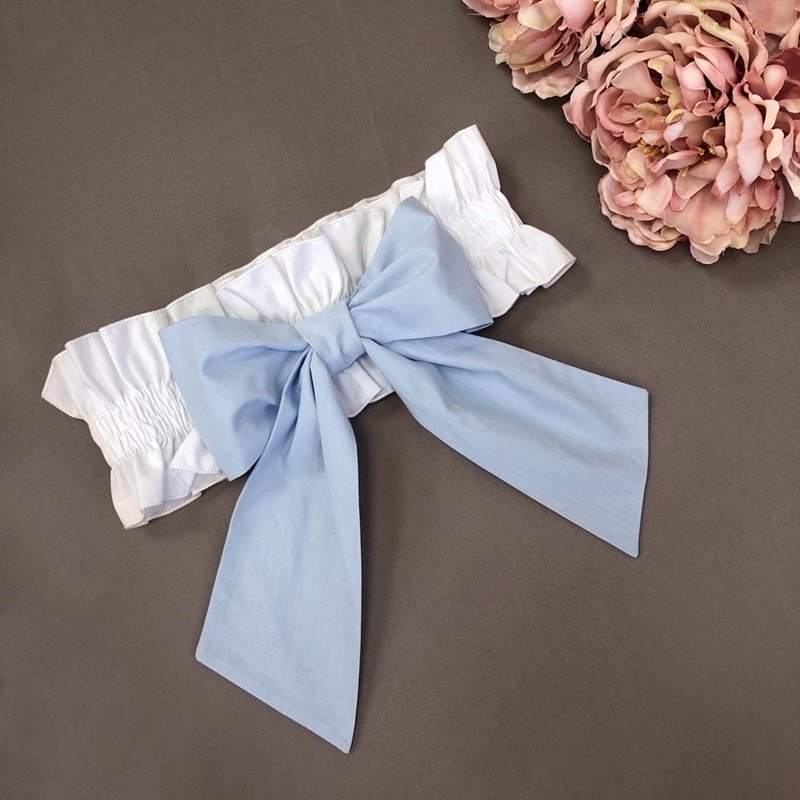 Бант на выписку Маленькая Соня Универсальный Голубой 600007