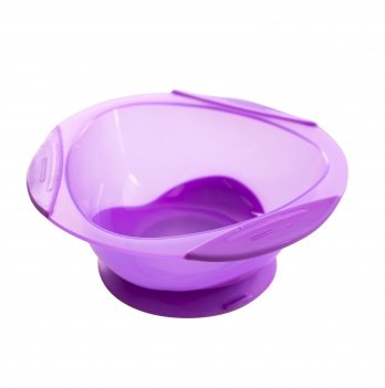Детская тарелка на присоске Baby Team Фиолетовый 6004 