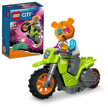 Конструктор LEGO City Каскадерский мотоцикл медведя 60356