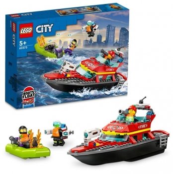Конструктор LEGO City Лодка пожарной бригады 60373