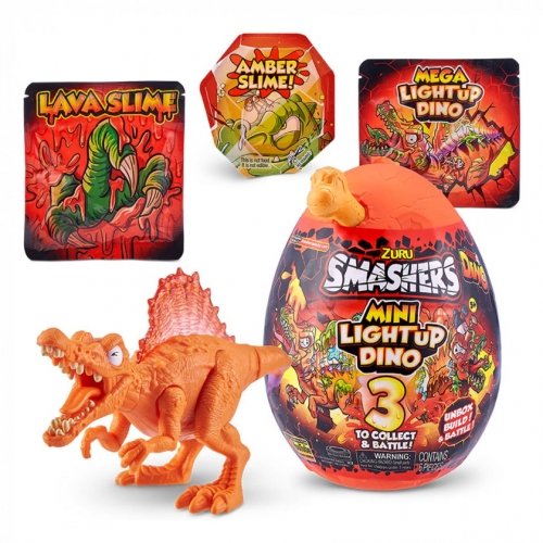 Игровой набор для мальчика Smashers Mini Light-Up Dino 7473B