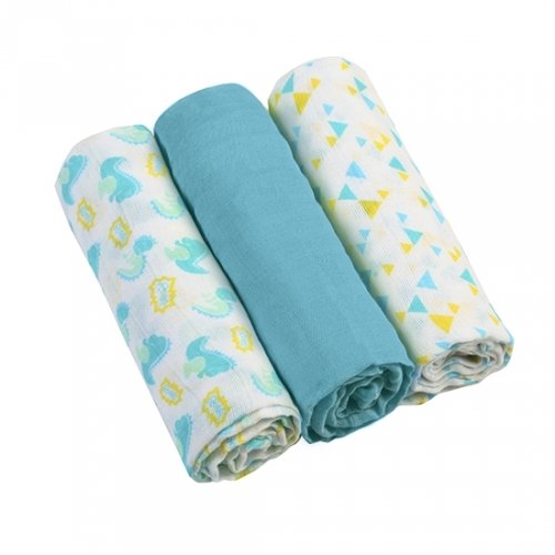 Муслиновые пеленки BabyOno Голубой 70x70 см 3 шт 348/03