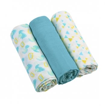Муслиновые пеленки BabyOno Голубой 70 x 70 3 шт 348/03