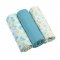 Муслиновые пеленки BabyOno Голубой 70x70 см 3 шт 348/03
