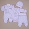 Шапочка BetiS Жирафчик для недоношенных и маловесных малышей Кулир Белый/Фиолетовый 27688032
