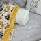 Плед конверт для новорожденных Маленькая Соня Зверушки с малышами Желтый/Белый 10500560