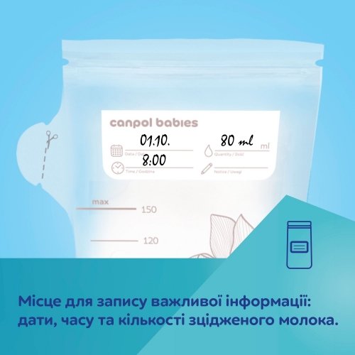 Пакет для хранения грудного молока Canpol babies 20 шт