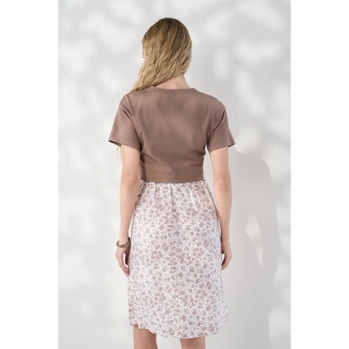 Платье для беременных и кормящих Юла Мама Marine Капучино DR-26.102