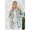 Рубашка в клетку для беременных и кормящих Юла Мама Rey Синий/Зеленый BL-26.031