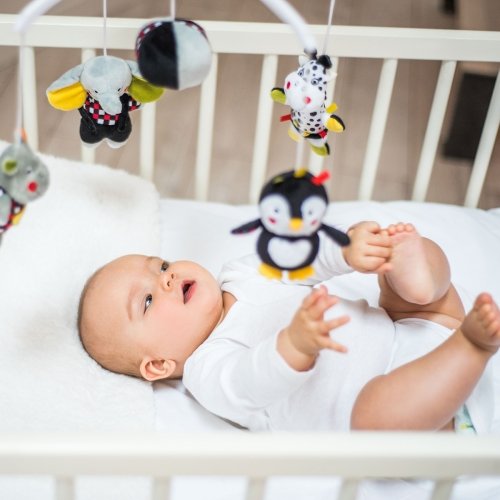 Музыкальный мобиль на кроватку BabyOno Счастливая команда 636