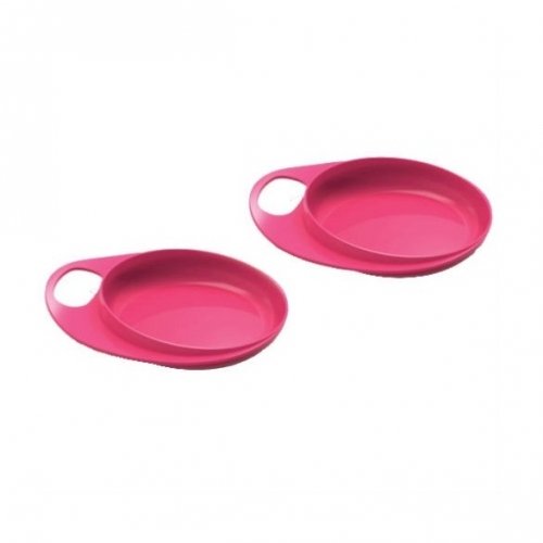 Тарелка для кормления Nuvita Easy Eating мелкая Розовый NV8451Pink 2 шт