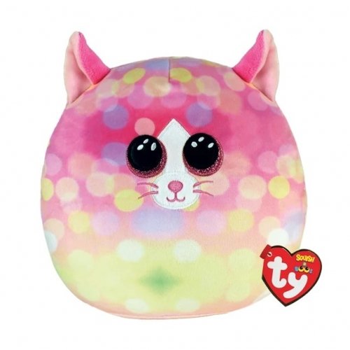 Мягкая игрушка TY Squish-a-Boos Розовый котенок 40 см 39336